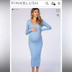 Pink Blush Maternity Dress